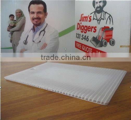 pp sheet material display board /pp corrugated board