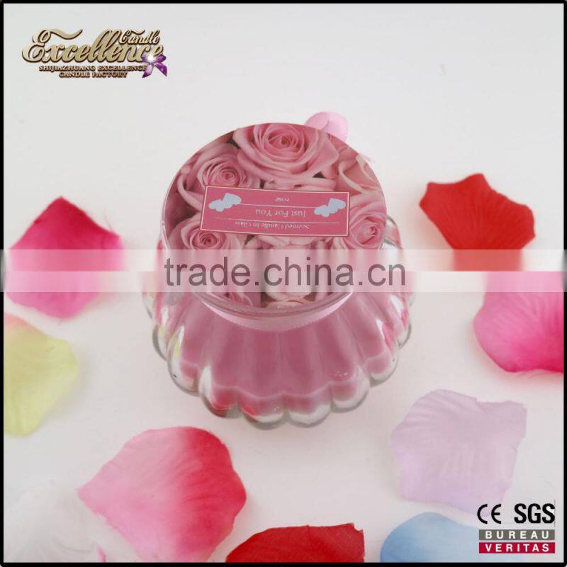 unique and cheap scented candles in pumpkin glass jar for home decoration