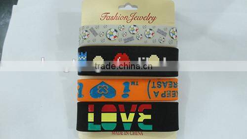 2014 best seller manufacture any of customized silicon bracelet in high quality and the cheapest price
