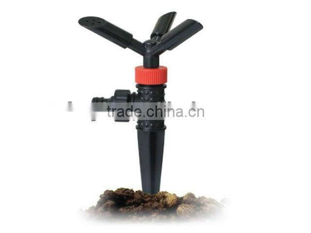 360 degrees irrigation sprinkler, direct inserted watering sprinkler, garden rotary sprinkler