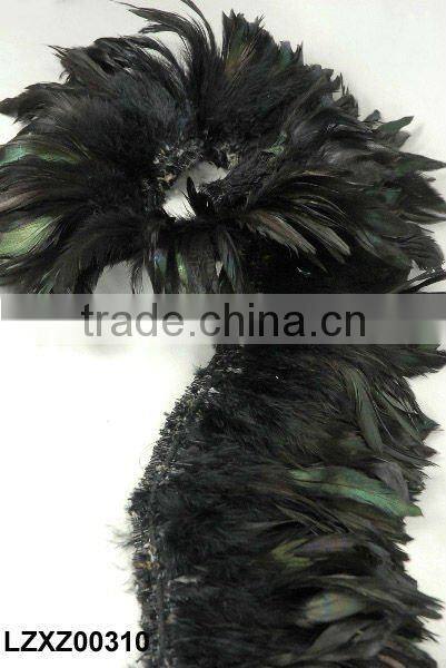 Black Rooster feather fringe trims LZAY1271027