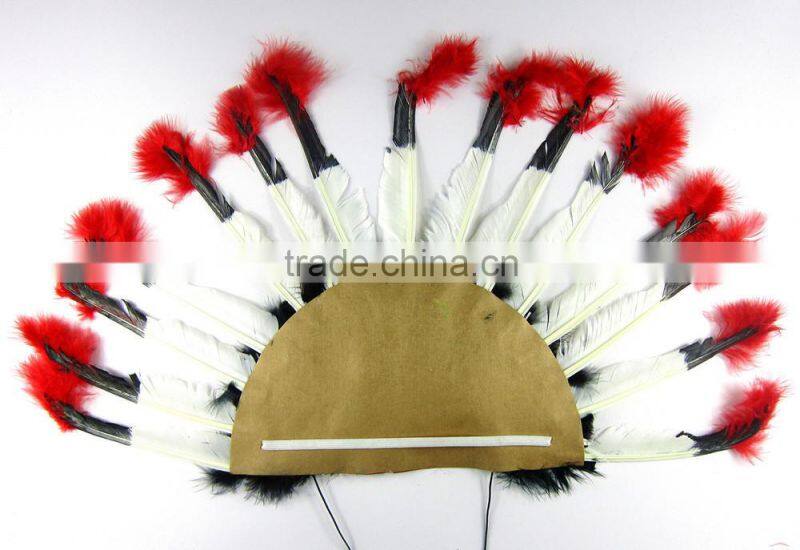 Carnival indian feather headband
