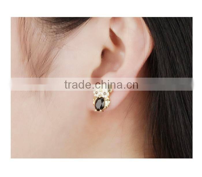 CZ jewellery style china supplier hot sale brass earrings