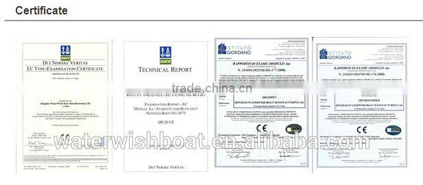 QD 20.5 cabin fiberglass sport fishing boat with outboard motor