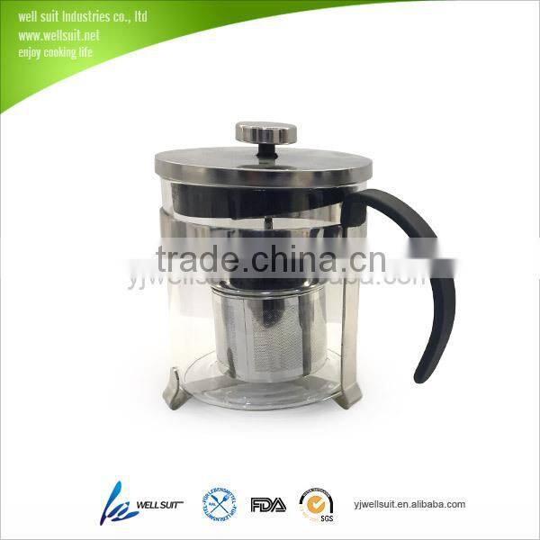 hot selling high quality colored glass pots