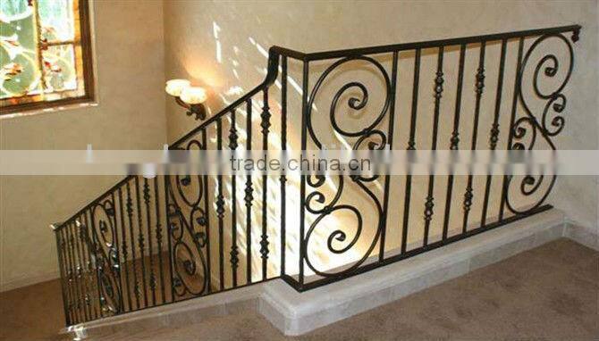 Top-selling nice welded cast iron pvc handrail for outside