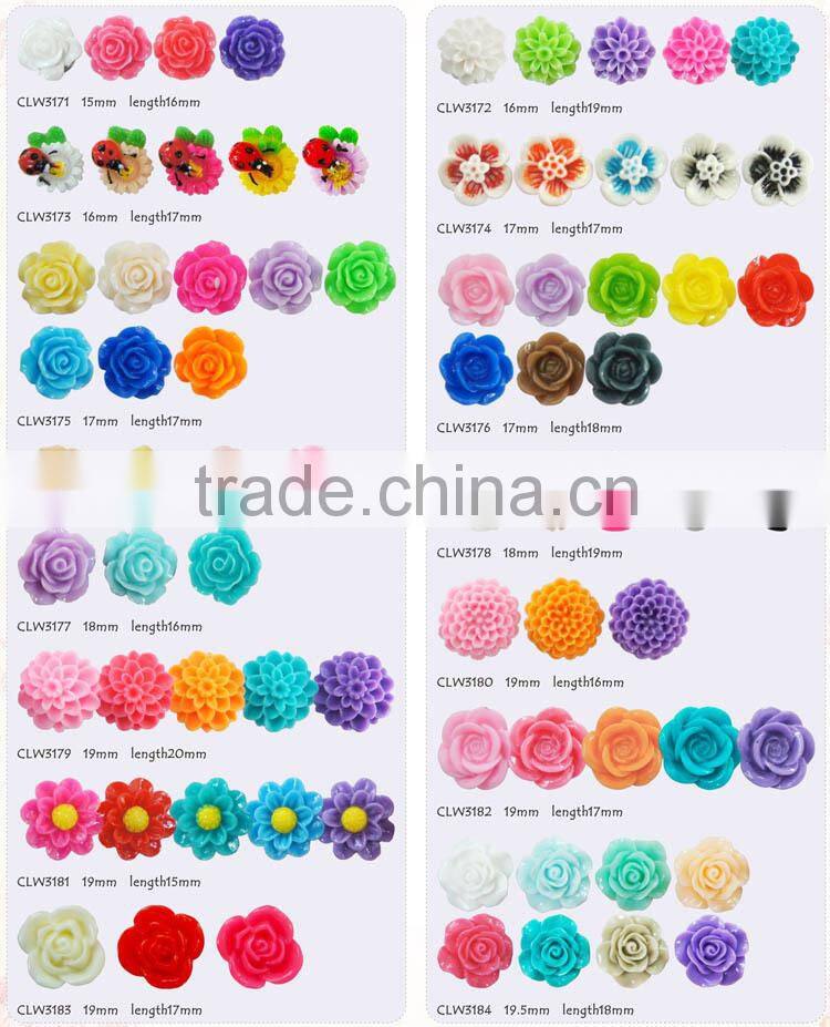 DIY small resin flowers resin flowers for jewelryresin flower beads