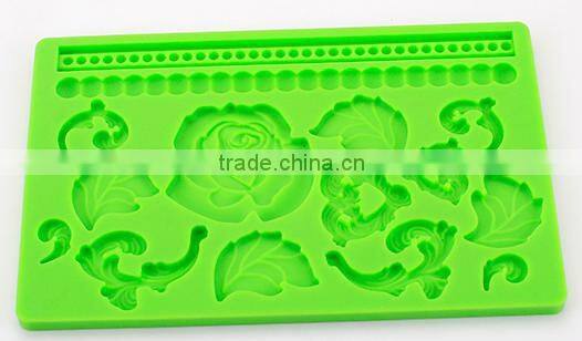 Leaf flower Silicone cake moulds