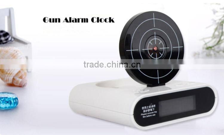 Shooting Target Laser Power-saving Gun Alarm Clock