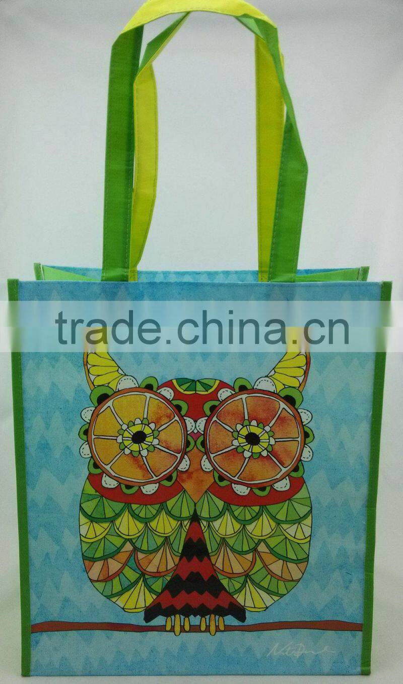 ZH1412130R-P PET shop bag tote made by Ningbo manufacture