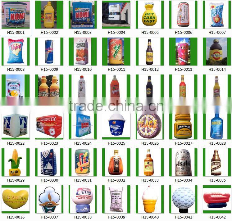 New style advertising inflatable drinking model / inflatable drink replica for promotion