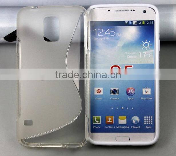 Colorful Rubber S line TPU Case For Samsung S5