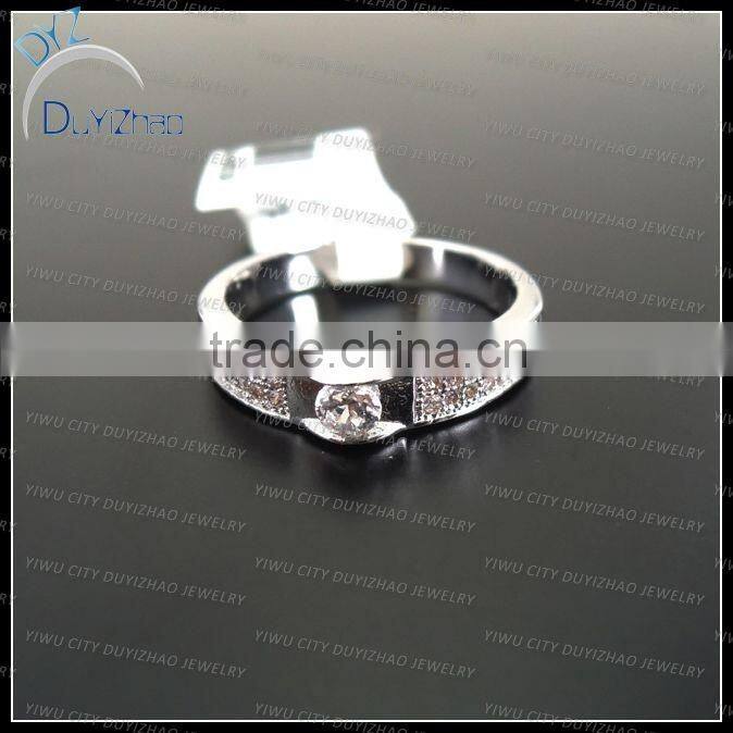 new white zircon ladies fashion pave cz rings