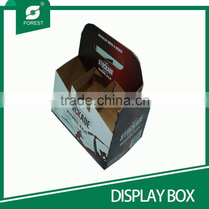 BEVERAGE INDUSTRY HOT SALE CUSTOM DISPLAY BOXES FOR PACKING 6 PACK MILK BOTTLES