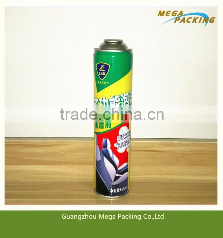 Empty Aerosol Cans for Car clean Foam All Purpose Spray Cleaner