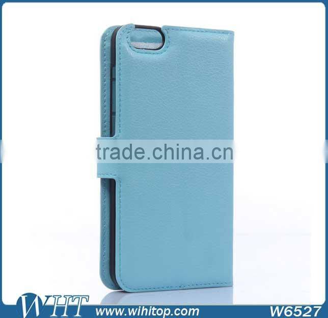 Standing Style Credit Card for Huawei Honor 7 Leather Case, PU Leather+PU Flip Wallet Case for Honor 7