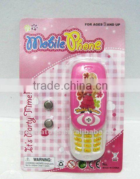 Pink with a beauty girl picture mobile phone