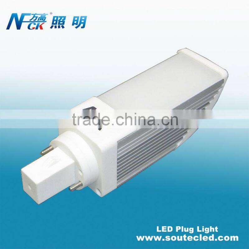 SMD 2835 plug led light 5watt E27 G24 light base high efficiency power saving led horizontal light