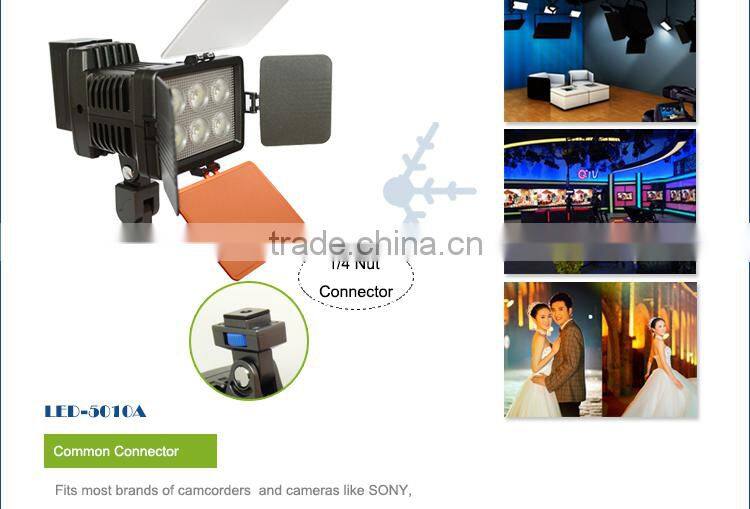 China supplier LED-5010A 6 led bulbs led video lamp for Canon dslr 7D Mark II