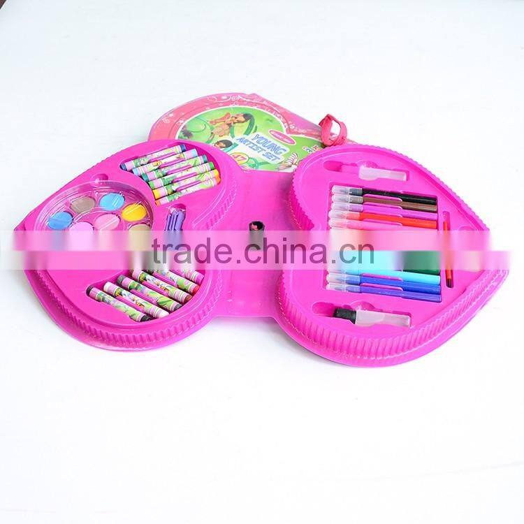 Mini heart shape art set for kids wholesale stationy set
