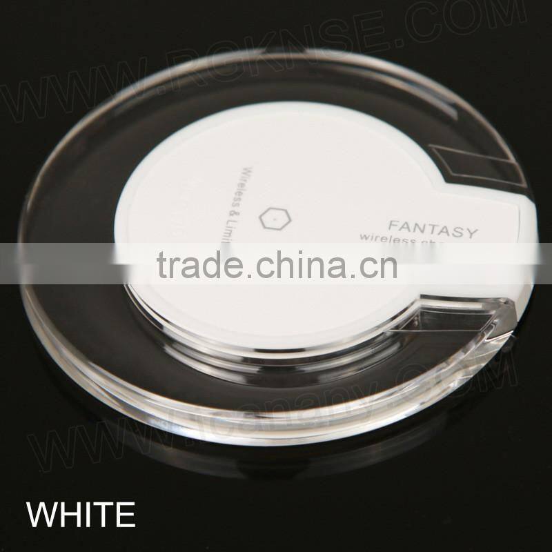 crystal qi wireless charger for mobile phone