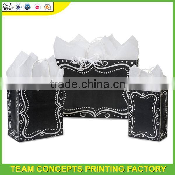 Dongguan factory high quality kraft paper bag with handle