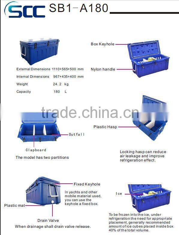 LLDPE&PU material Boat wine cooler,carlos fishing boat cooler