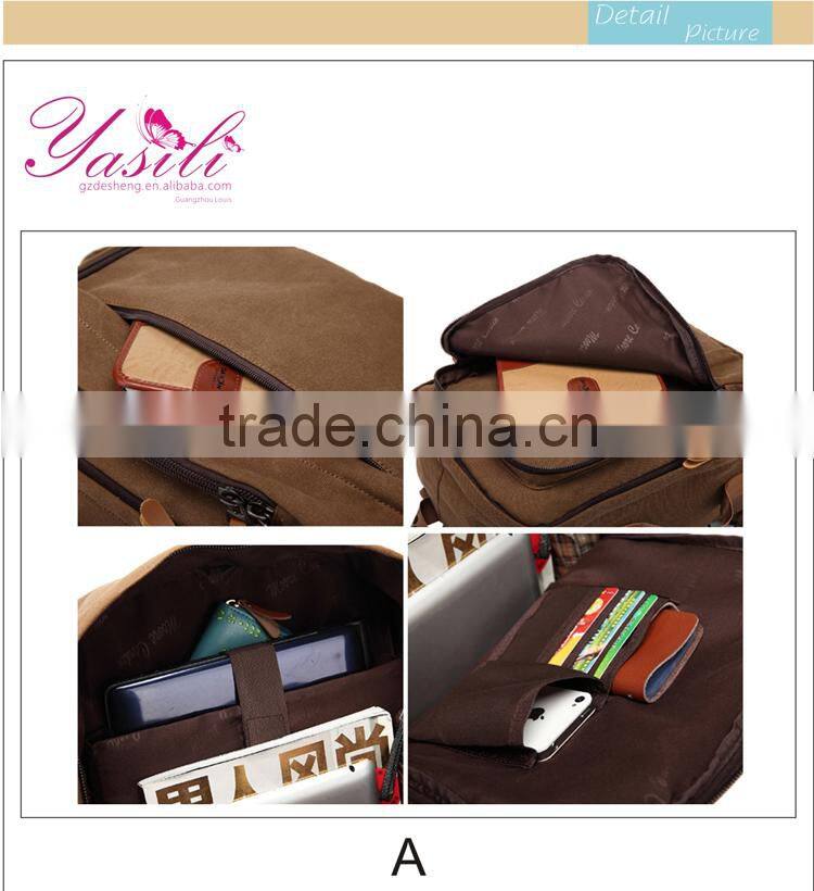 unique new fashion school canvas backpack Korea handbag backpack