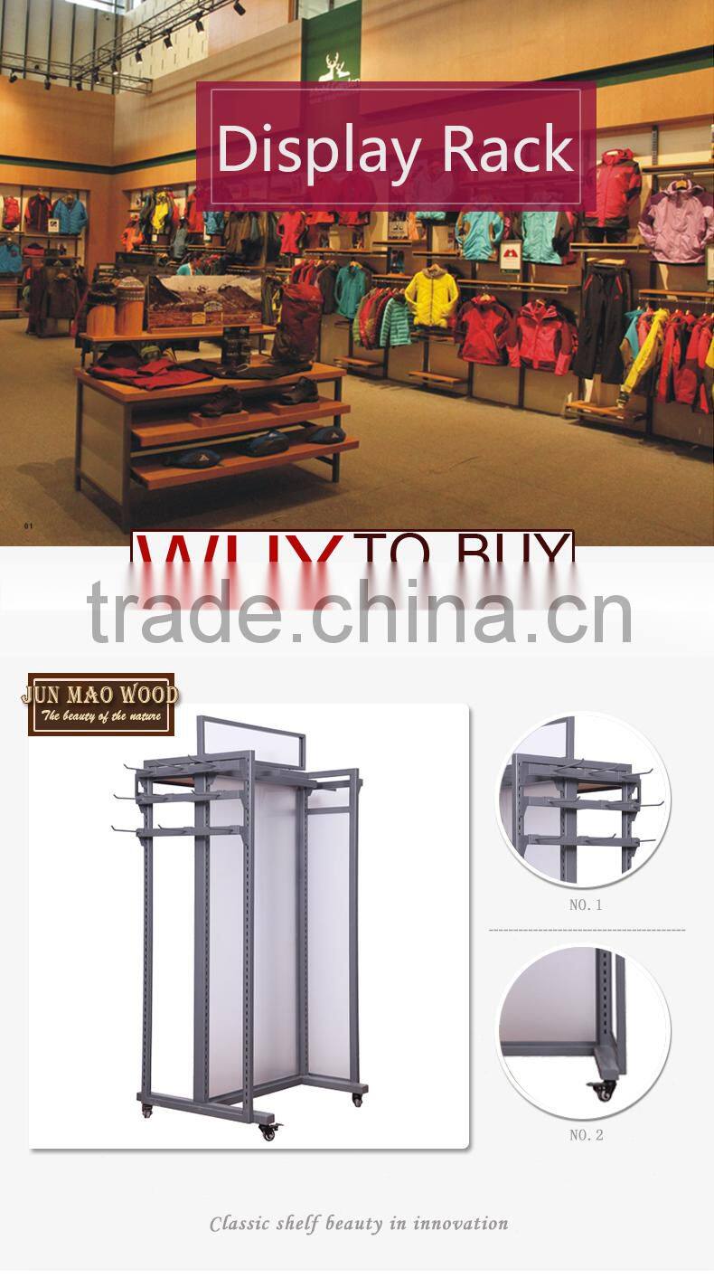 Wholesale Matte Black,Waterfall Hook Wall Mount Faceout With Panel Showcase Fixtures Display