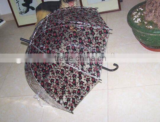 OEM wholesale and factory manufacturing new promotional straight promotional outdoor transparent gift umbrella