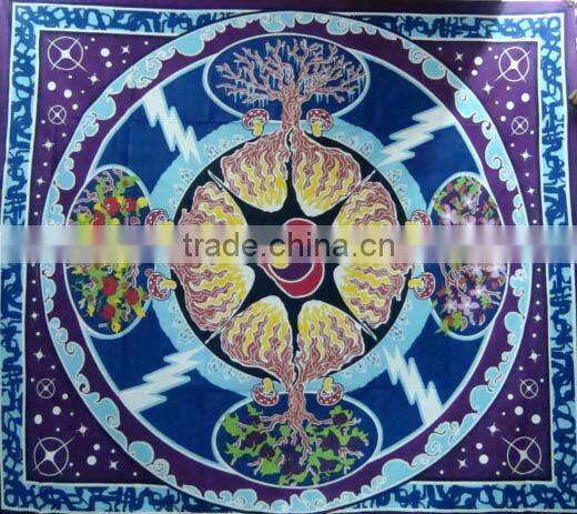 Self Square Design Cotton bed cover