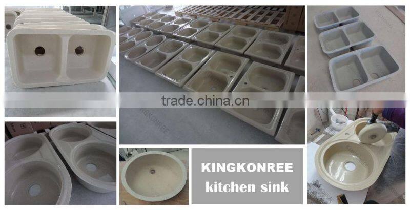 Artificial stone solid surface countertop kitchen sink