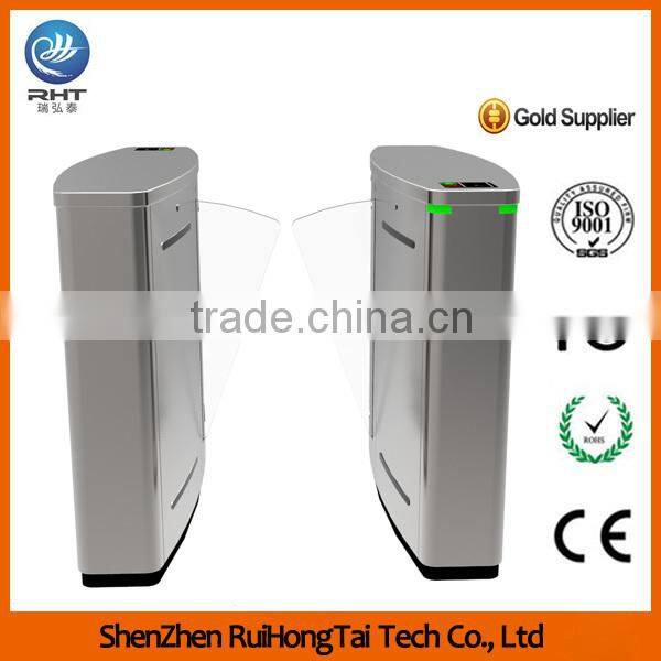 Entrance Control System RFID Card Reader Flap Automatic turnstile gate