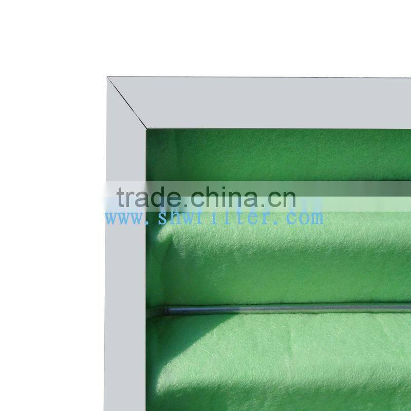 large dust holding capacity panel air filter