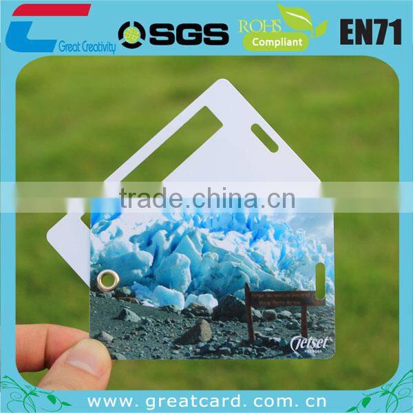 Professional factory PVC Irregular shape card