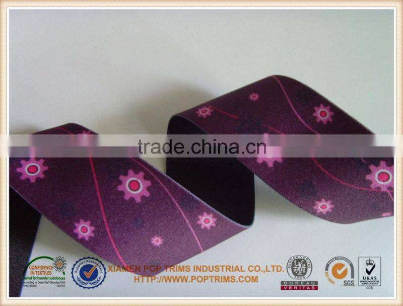 nylon custom printed elastic bans for accesseries
