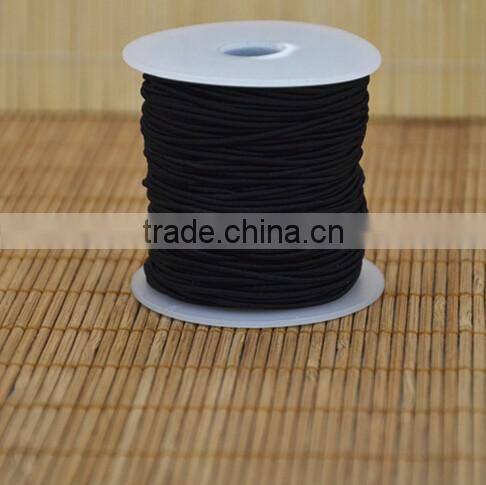 Black Thin Elastic Round Cord