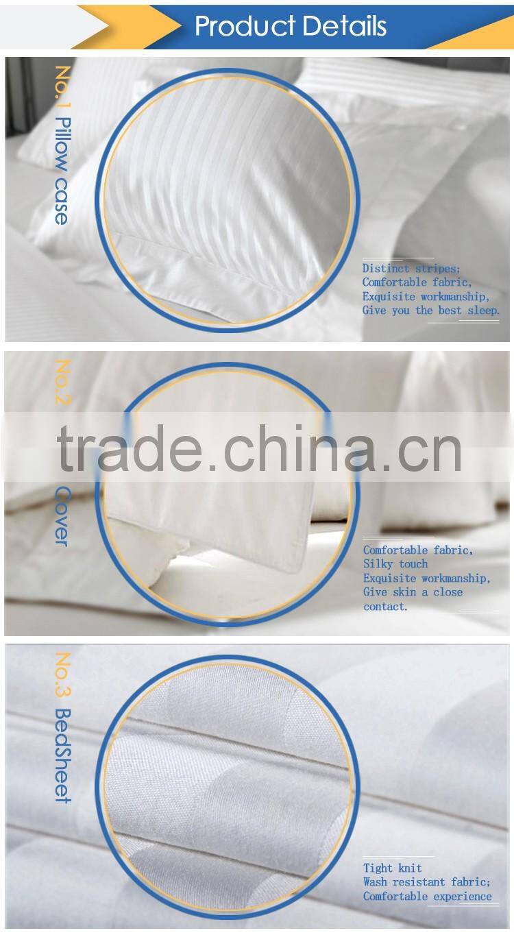 King Size 5 Star Hotel 100% Cotton Bed Sheets Wholesale Bedding Set 4 pcs