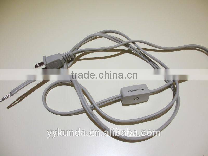 UL approval US 110v 2 prong polarity NEMA1-15P power cord