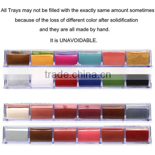 2016 hot sale Wonderful Face Paint non toxic with RAINBOW COLORS