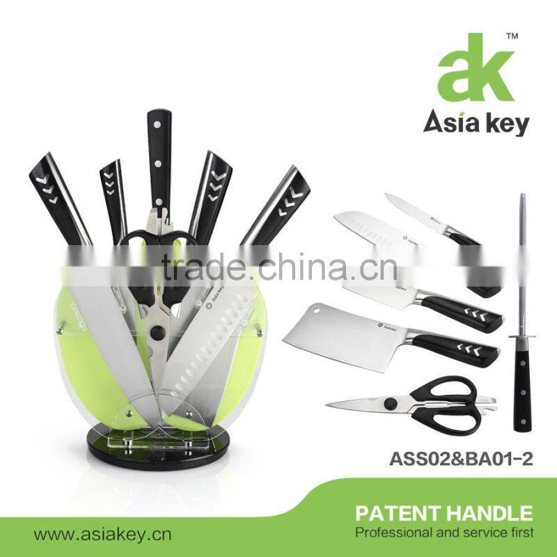 Hot sales kitchen stainless steel knife set with wooden handle