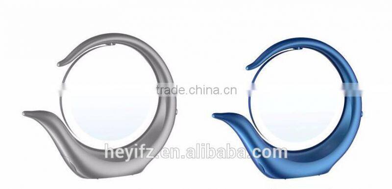 Hot Selling Double Sides ABS 360 Degree Rotating LED Light Magnifying Makeup Mirror