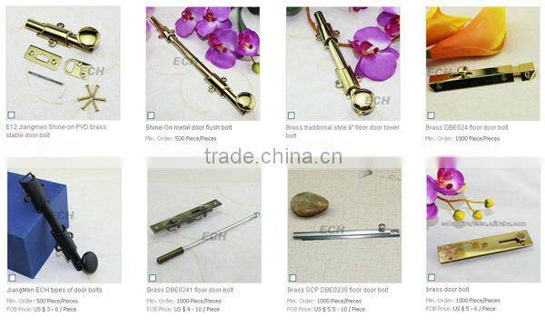 Conventional high quality brass sliding door bolt