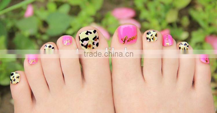 2016 3D metallic toe nail stickers