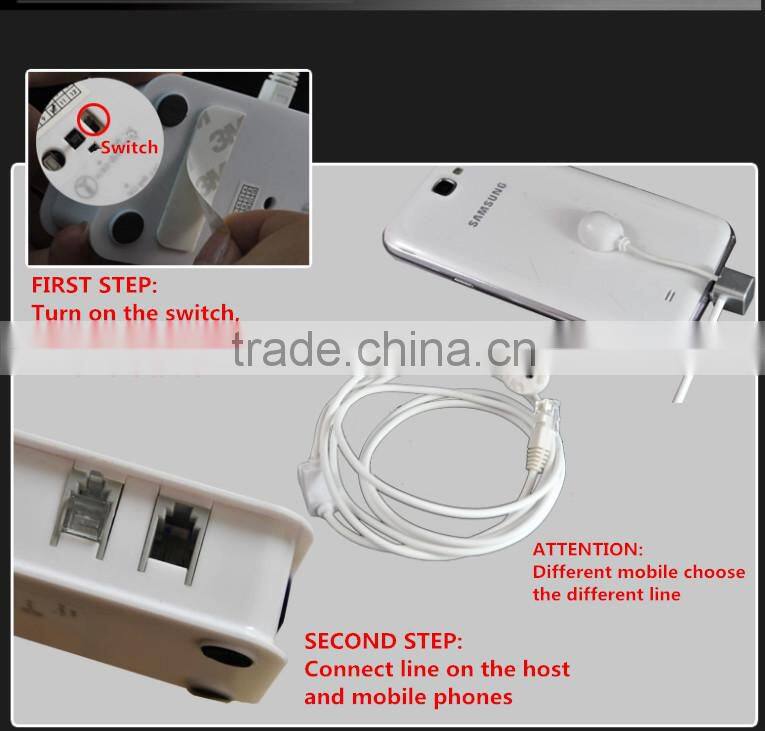 4 ports alarm controller with charging function for mobile phone