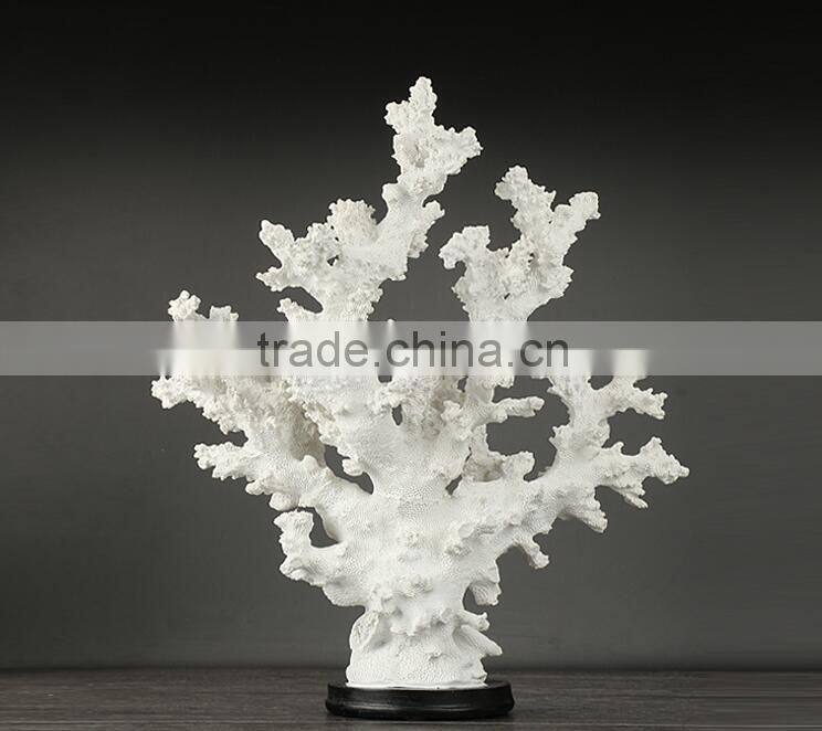Wholesale resin coral shape craft handmade home decoration
