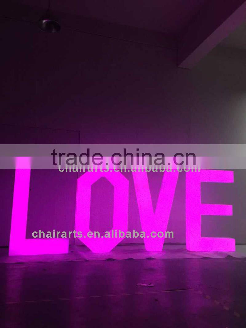 Remote Control LED Acrylic Light Up Light Letters For Sign