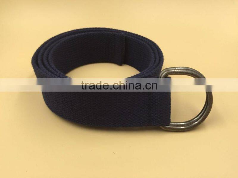 38mm Double D-Ring Buckle Webbing Fabric/Canvas Belt for men