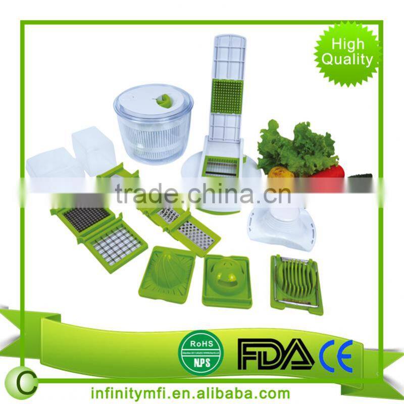 Professional Salad Maker And Salad Spinner Food Processor Set