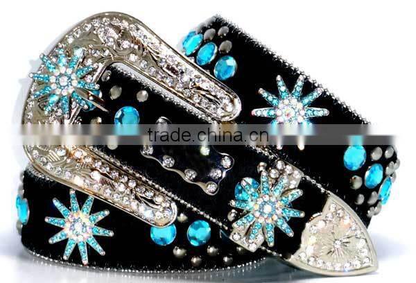 Western Cowgirl Berry Turquoise Concho Belt Manufacturer